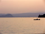 Sunset on the lake Garda